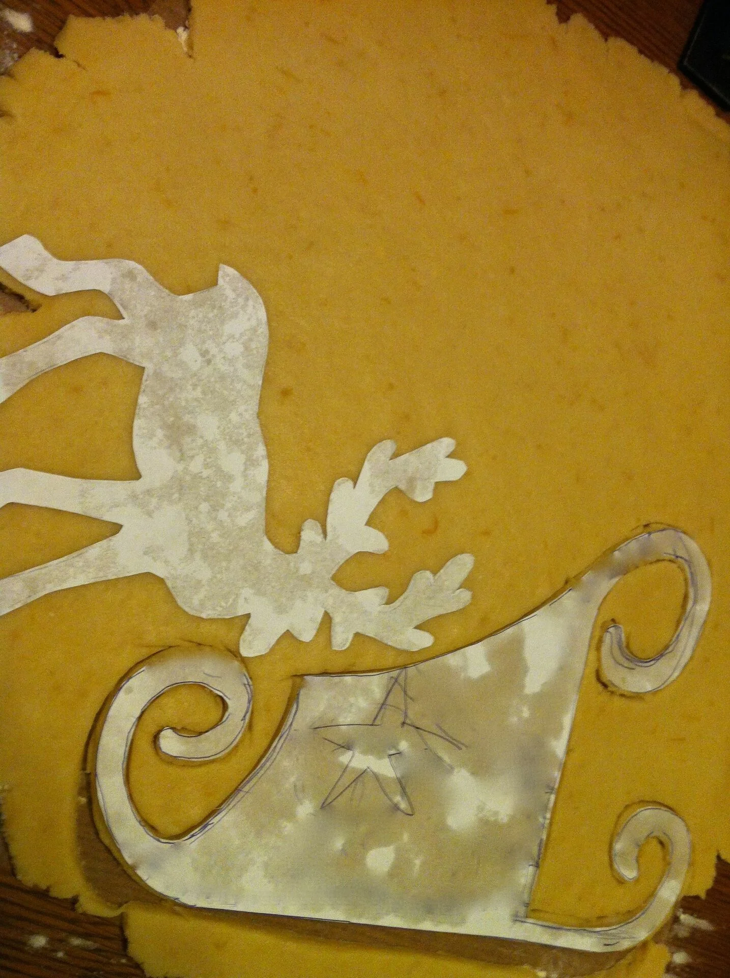 Santa Claus with a sleigh