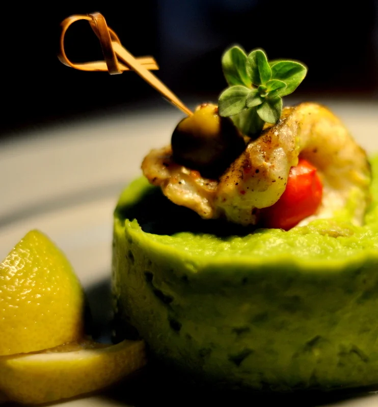 Oven-baked perch fillet