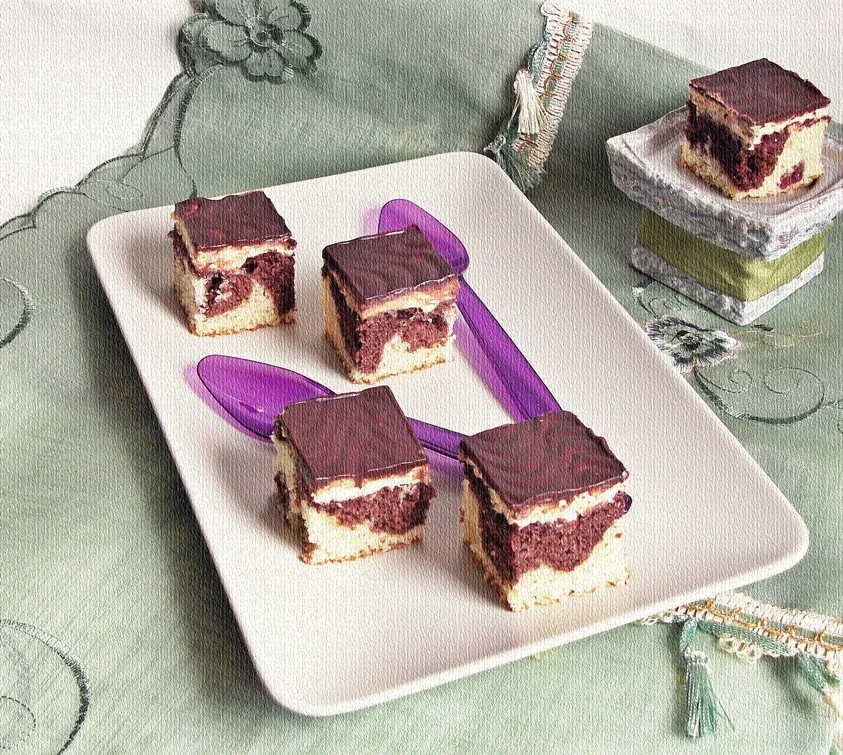 Danube Waves Cake (Donauwelle)