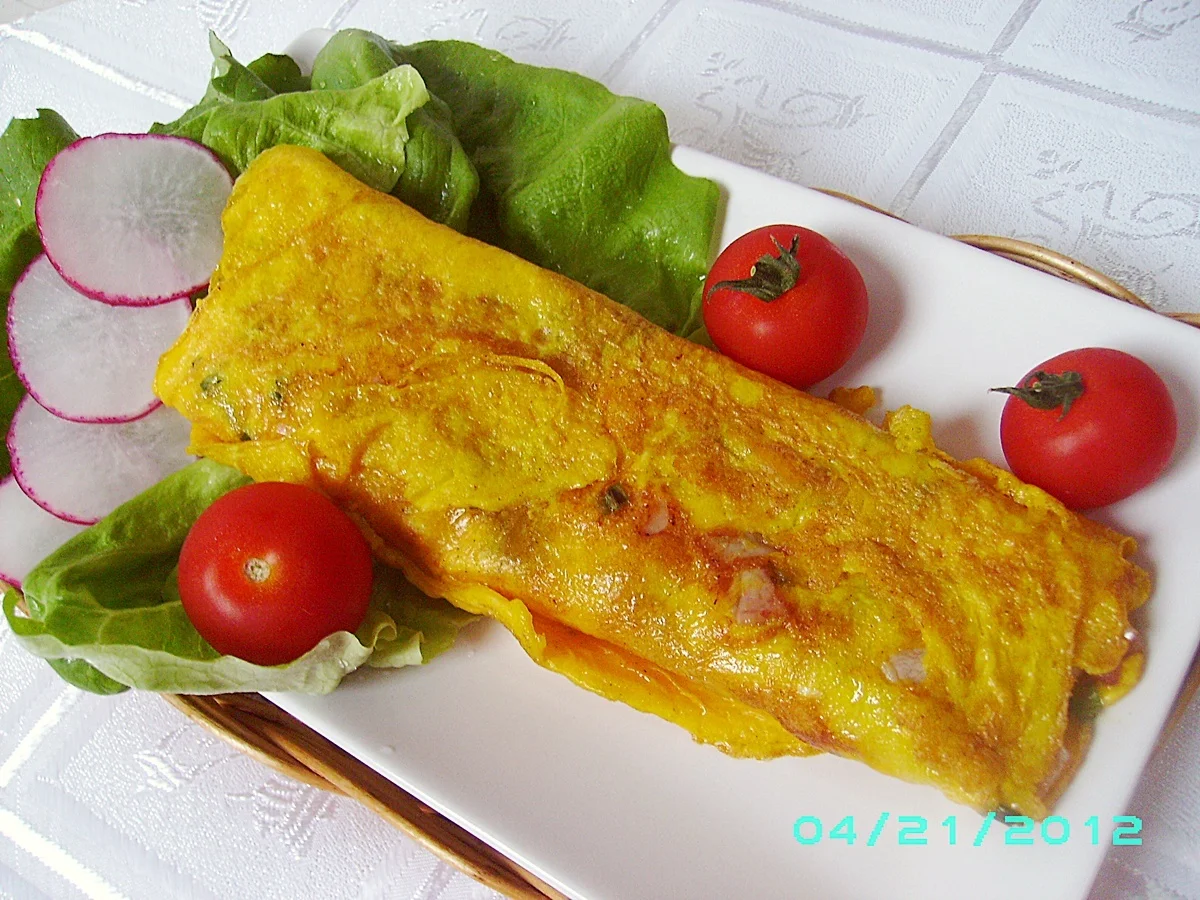 Rolled omelette