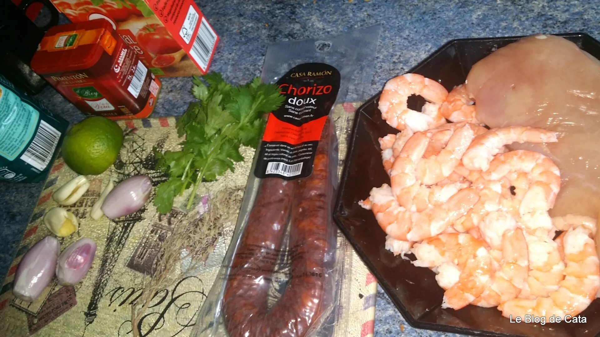 Rice pilaf with chicken and shrimp – Jambalaya