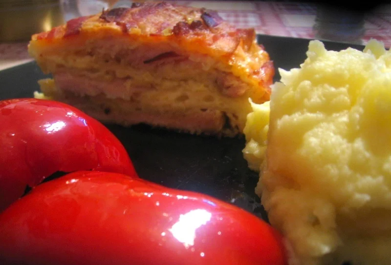 Oven-roasted turkey cake