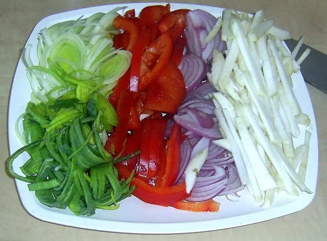 Chicken stew with vegetables and olives