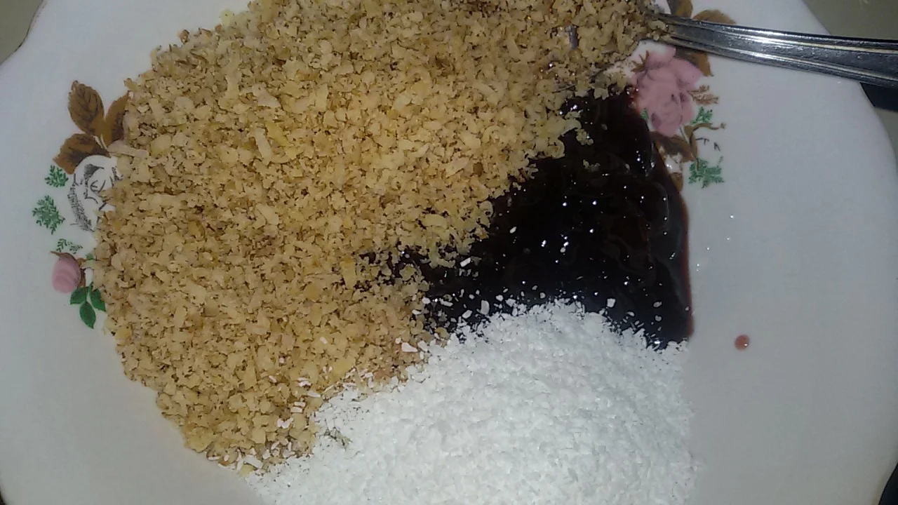 Cherry and walnut strudel