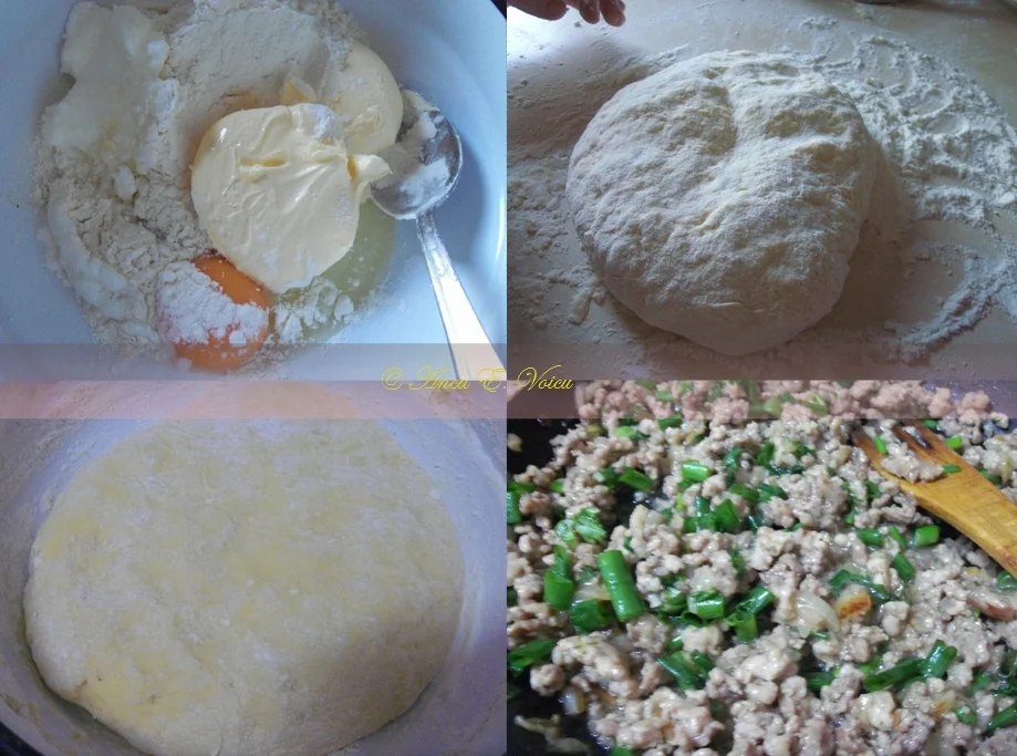 Meat pie with homemade dough