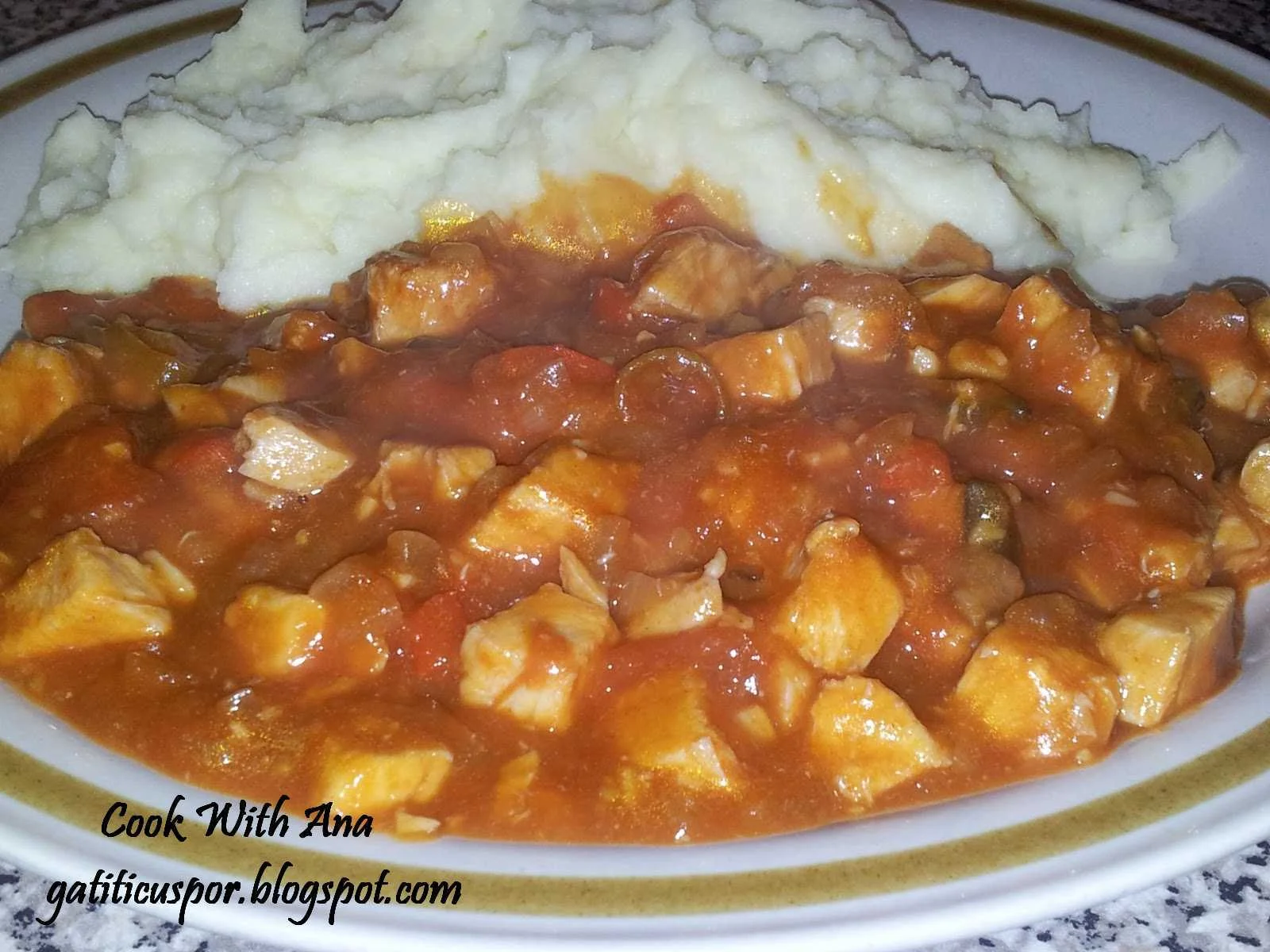 Chicken Ostropel at Ana