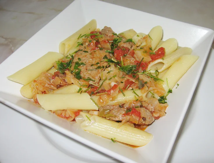 Pork with Vegetables in Oriental Style