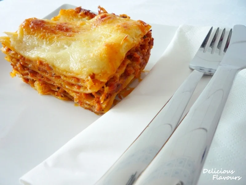 Lasagna with eggplant