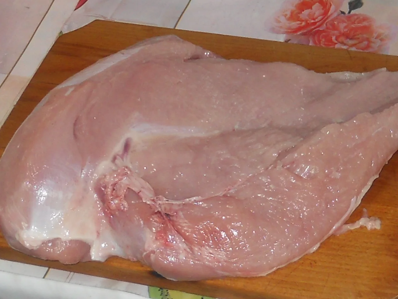 Oven-baked turkey breast