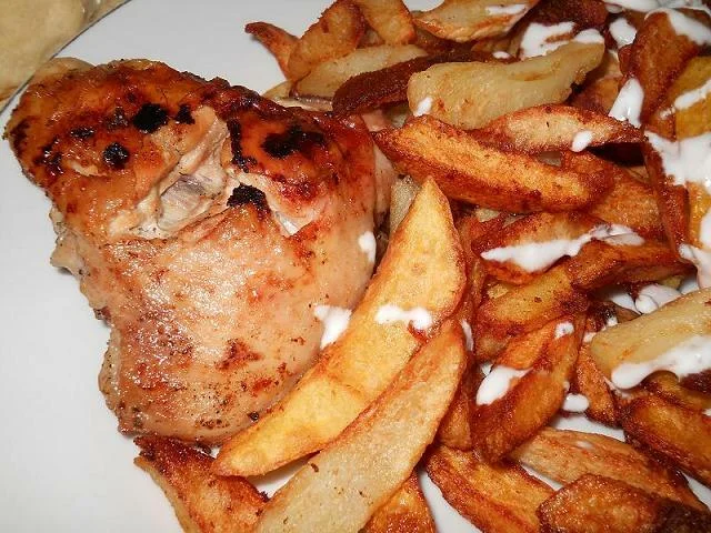 Fried chicken thighs