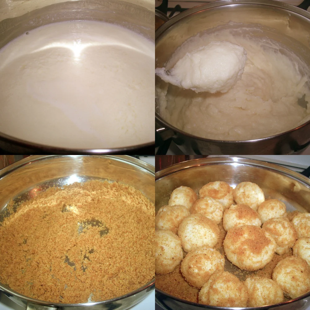 Cheese doughnuts with yogurt