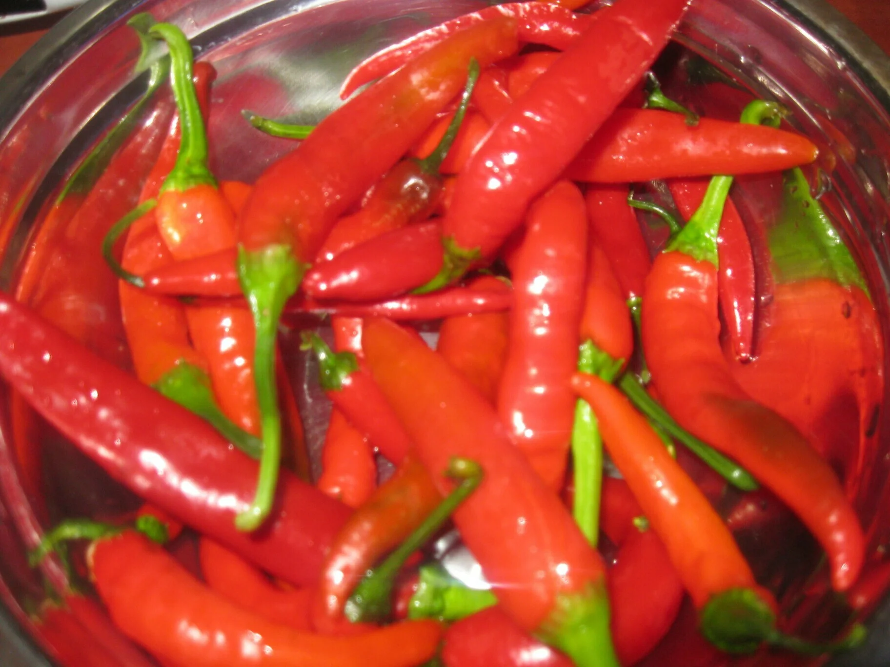 Hot peppers in a jar