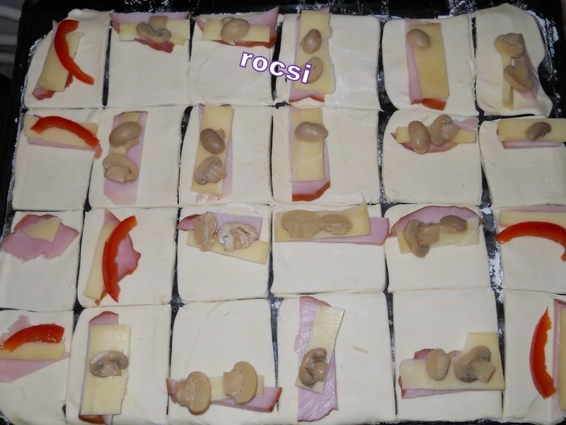 Assorted packages with ham and cheese