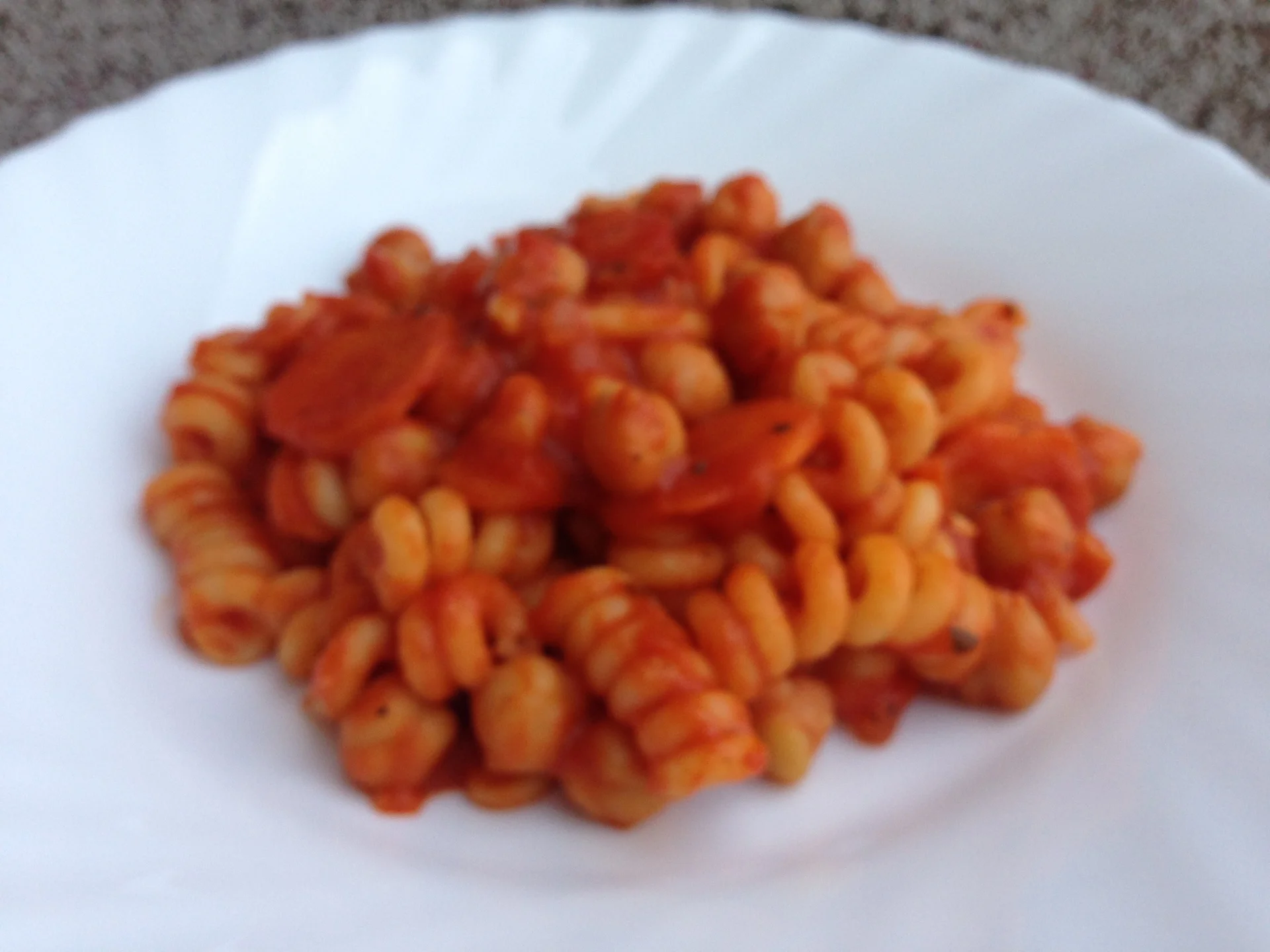 Fusilli with chickpeas