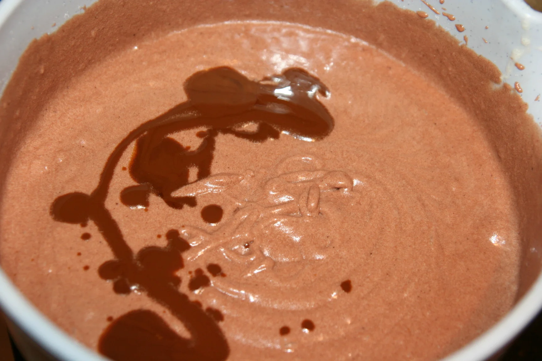 Cottage cheese and cocoa cake