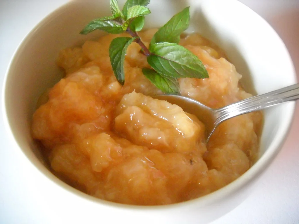 French nectarine compote