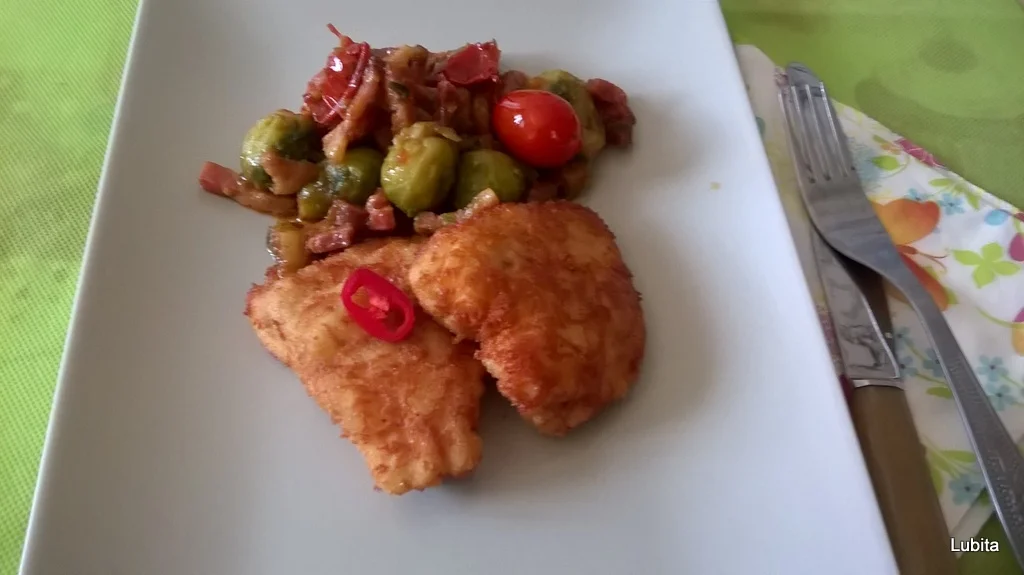 Brussels sprouts with chicken