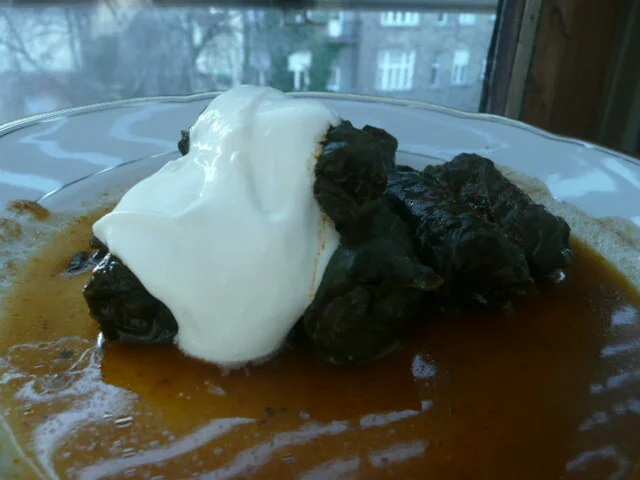 Stuffed grape leaves