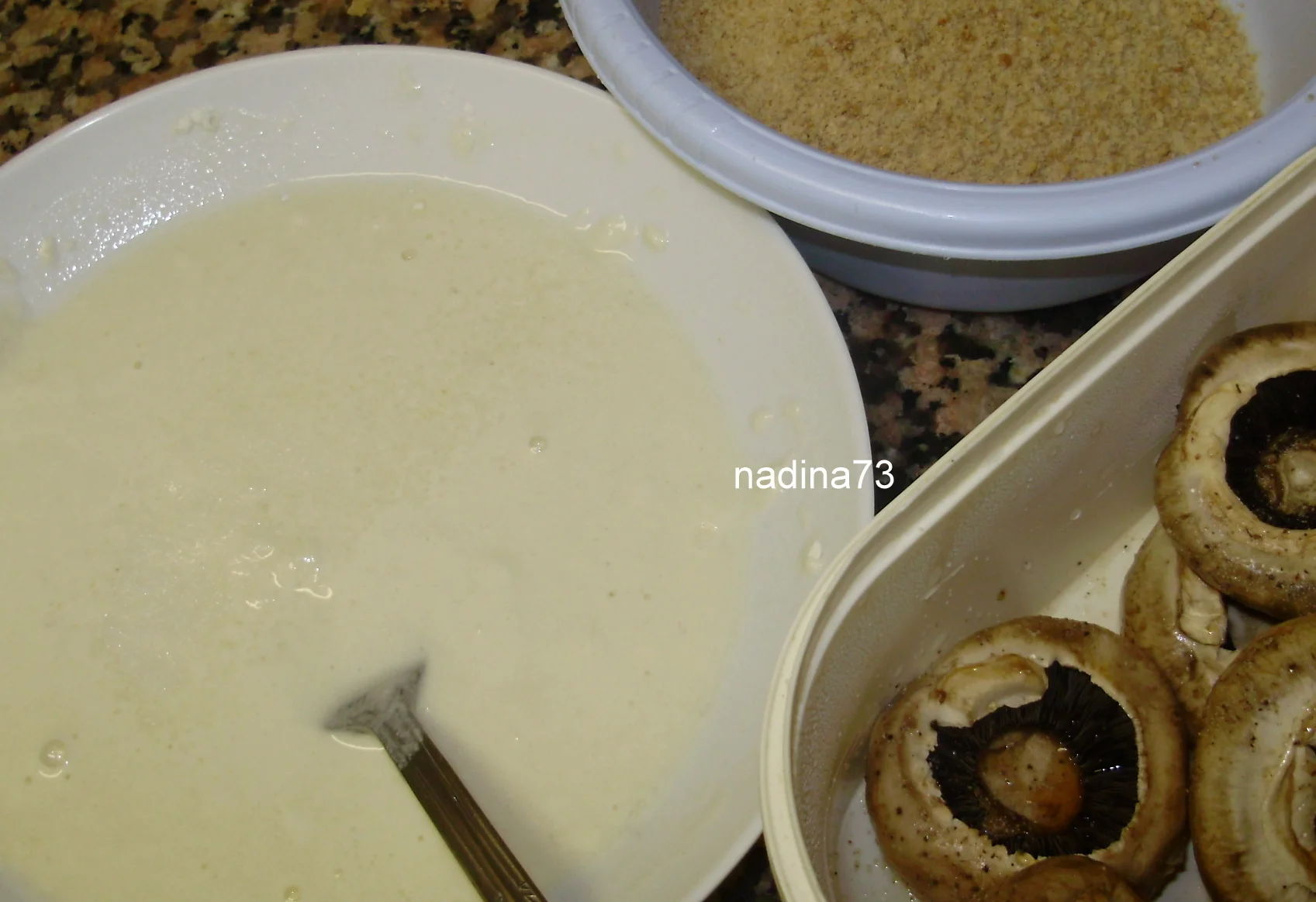 Crispy breaded mushrooms for fasting