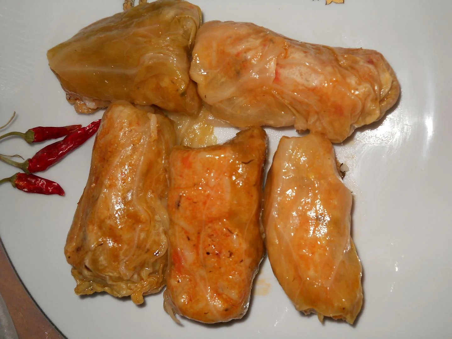 Stuffed cabbage rolls with polenta