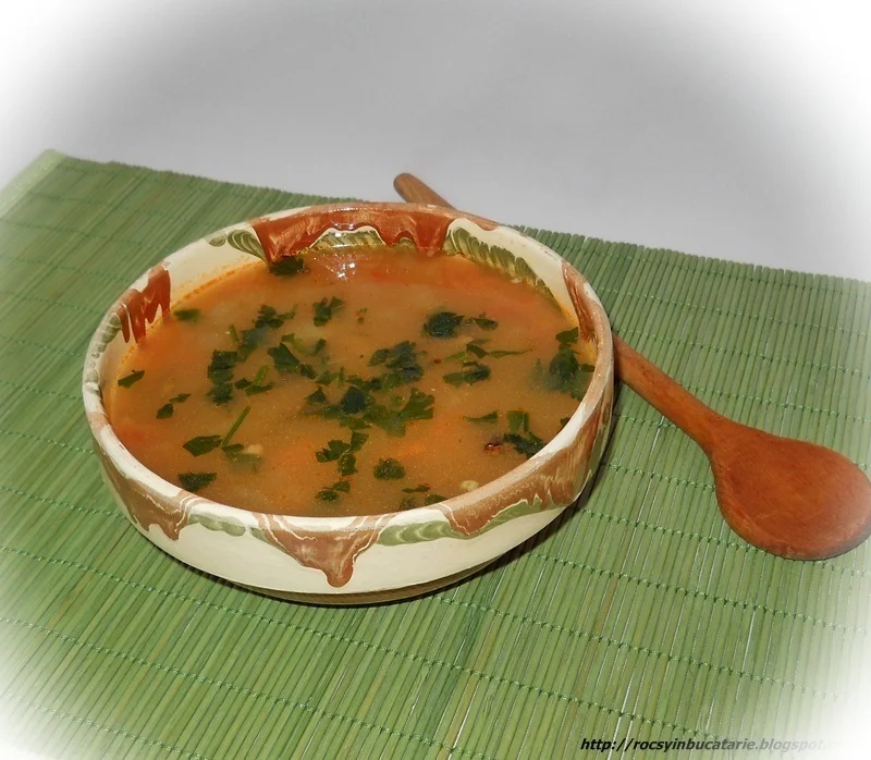 Fish soup with mushrooms