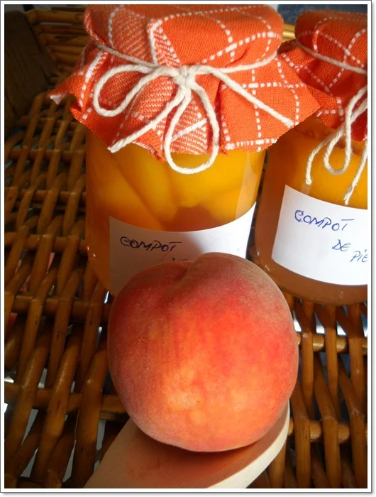Peach compote