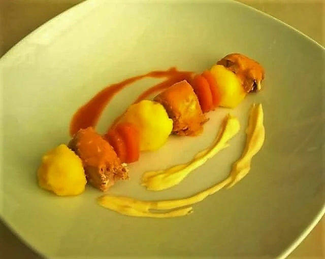 Potato balls with butter