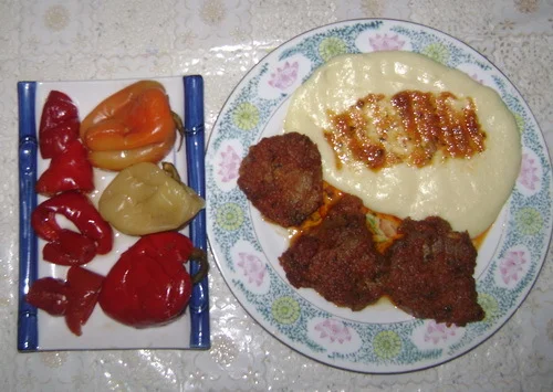 Veal with vegetables in the oven