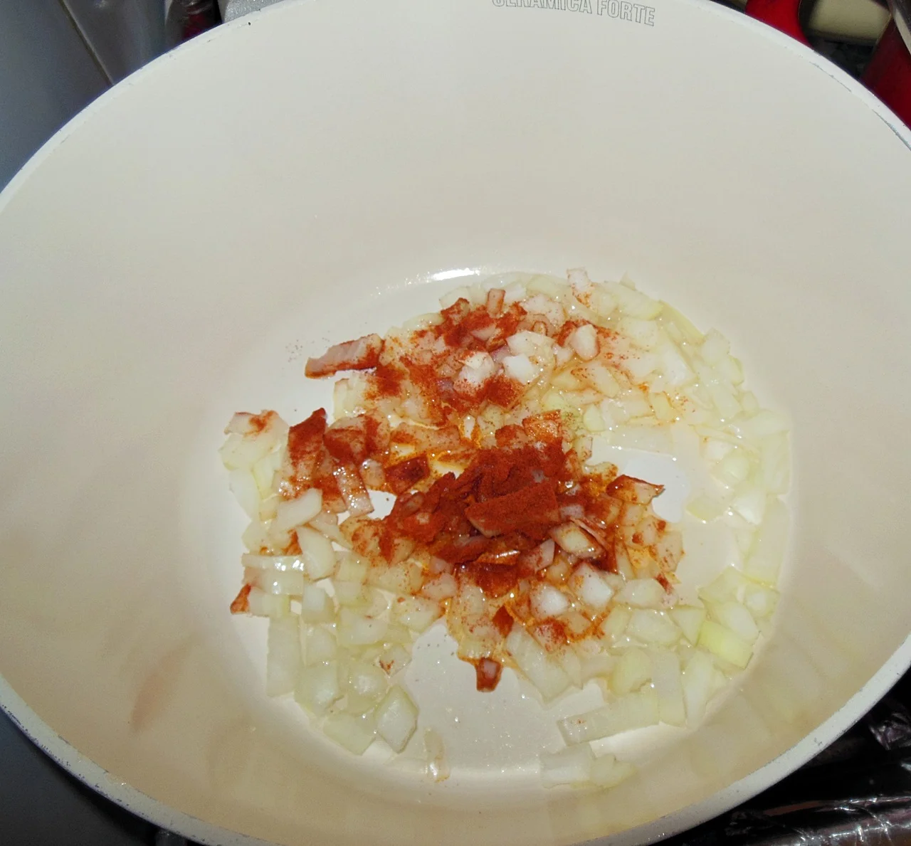 Country-style chicken paprikash with dumplings