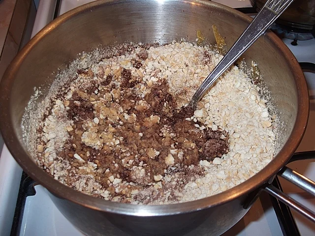 Napolitans with biscuit cream and homemade chocolate