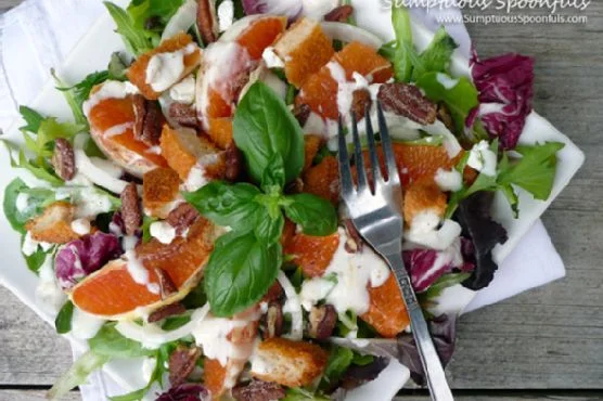 Cara Cara Orange Chicken Goat Cheese Salad