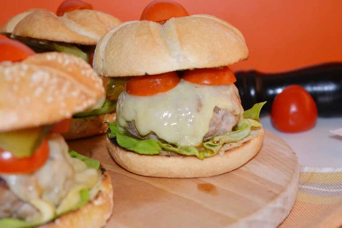 Homemade burgers