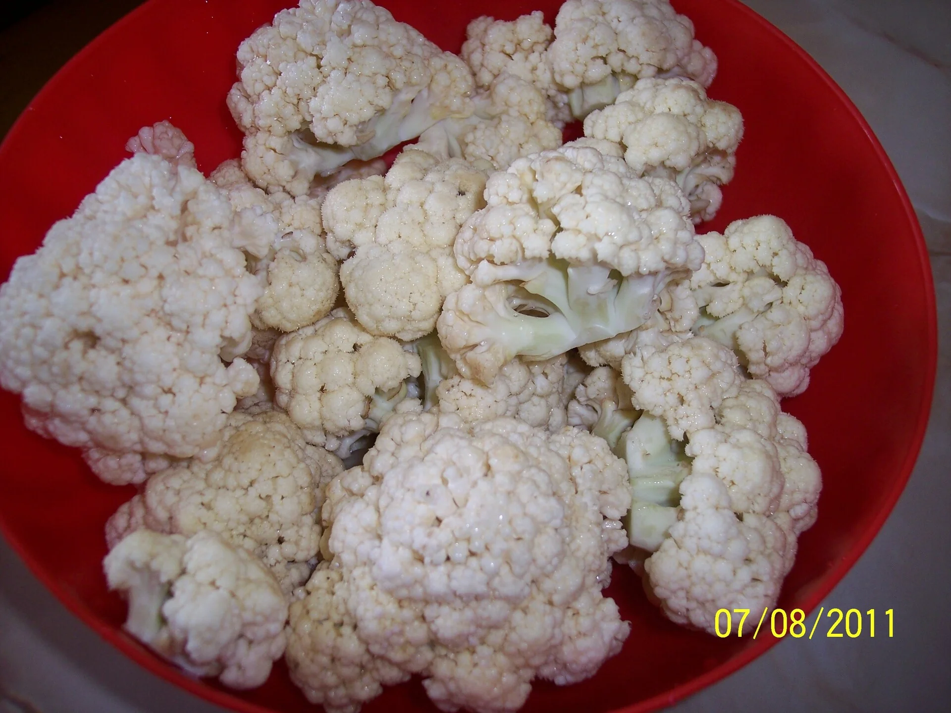 Gratinated cauliflower