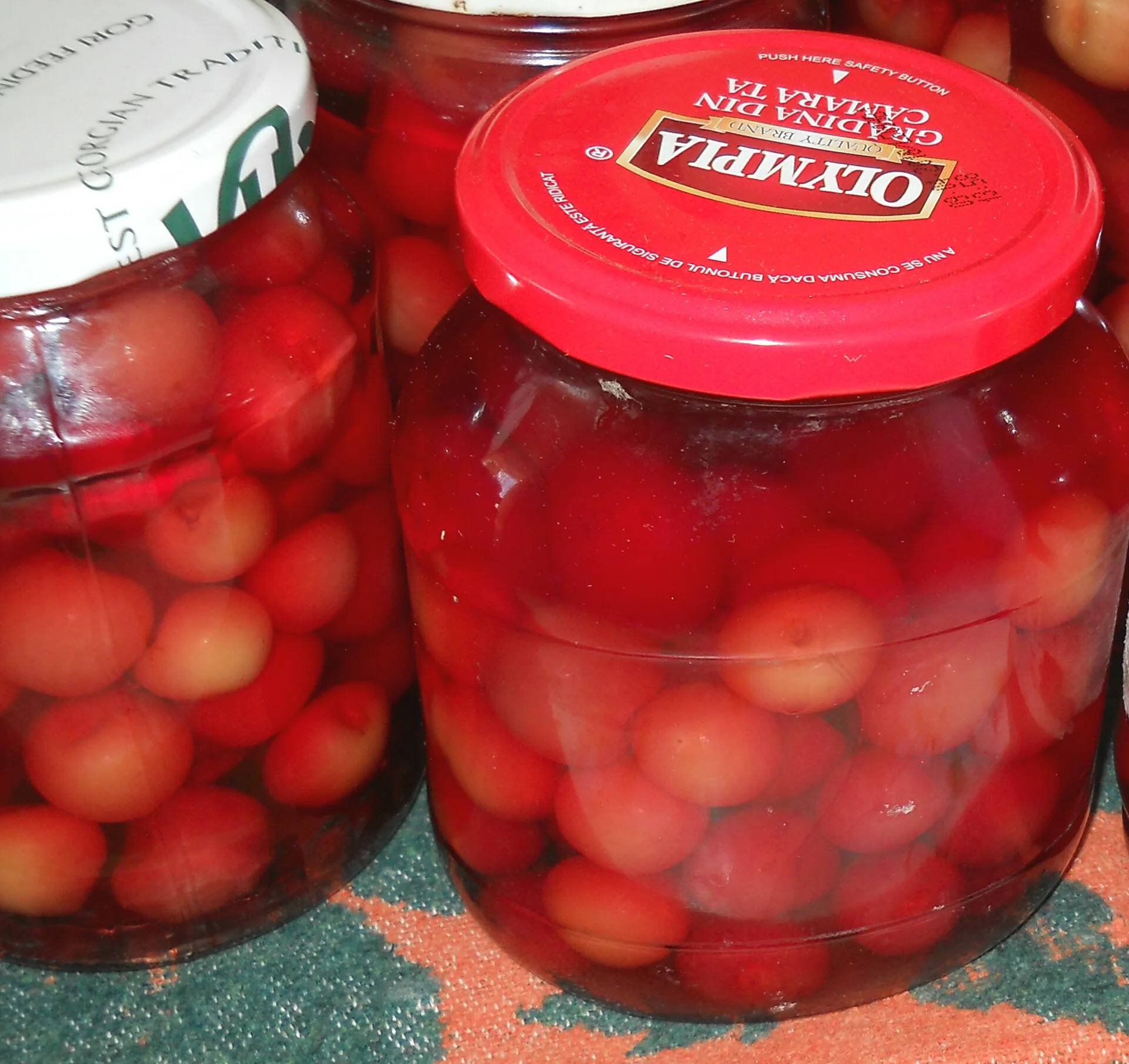White cherry compote