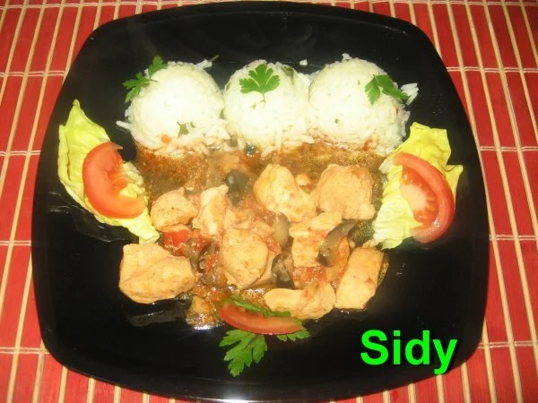 Chicken breast with olives