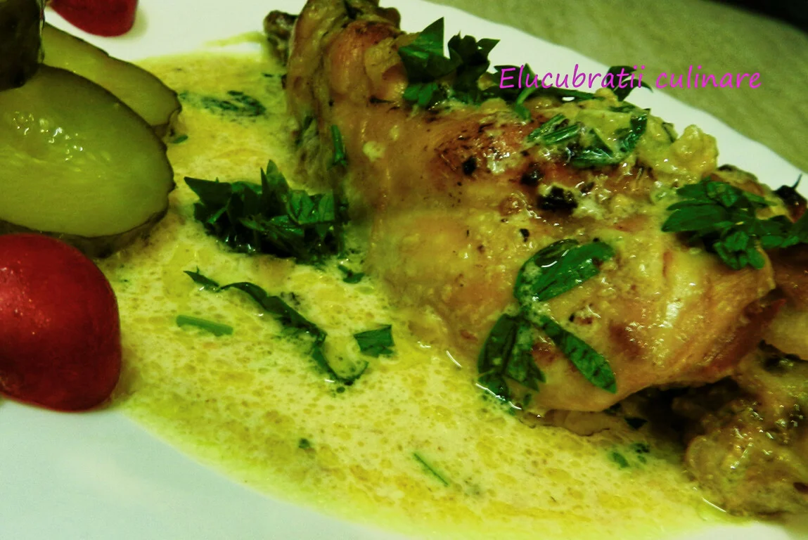 Rabbit in mustard sauce