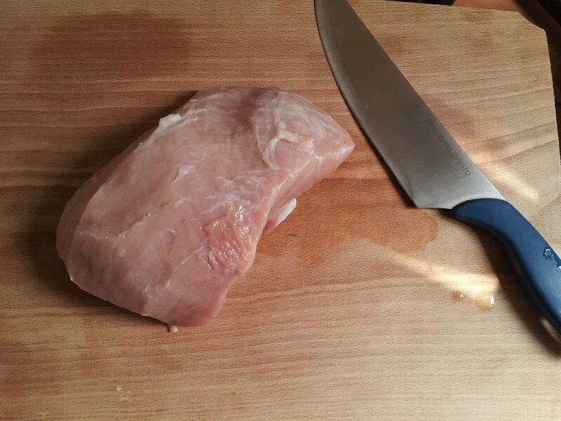 Pork steak with dark beer