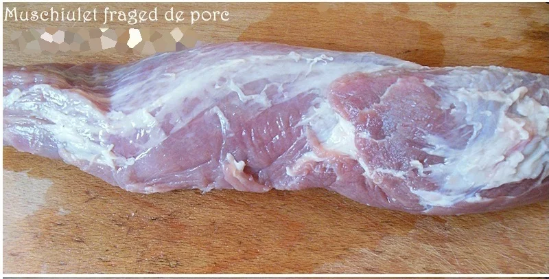 Sandwich with omelette and tender pork fillet