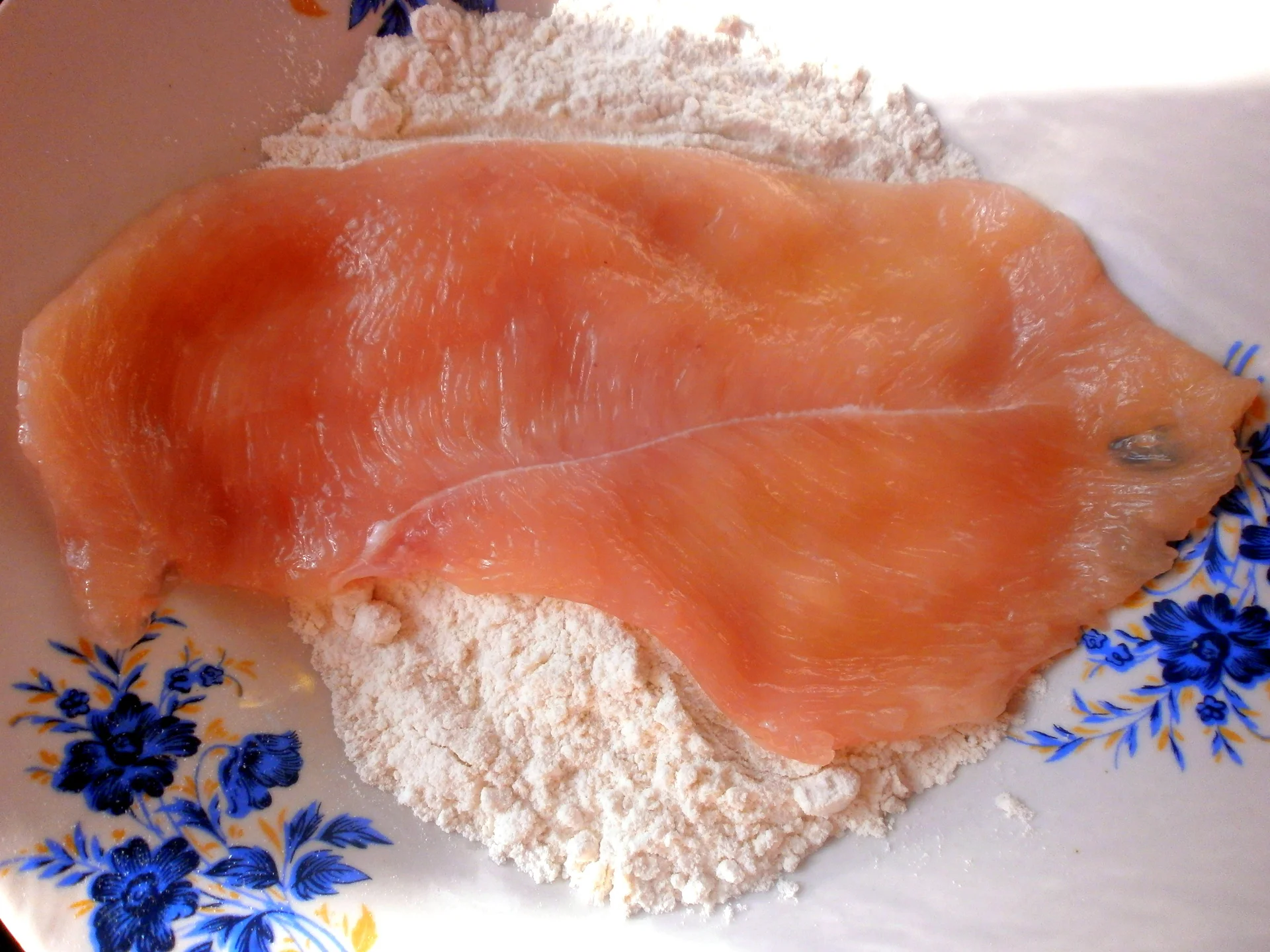 Chicken breast schnitzel sandwich