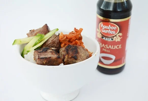 Beef with Asian flavors