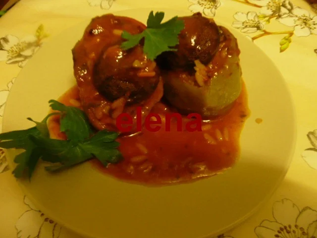 Stuffed peppers with rice