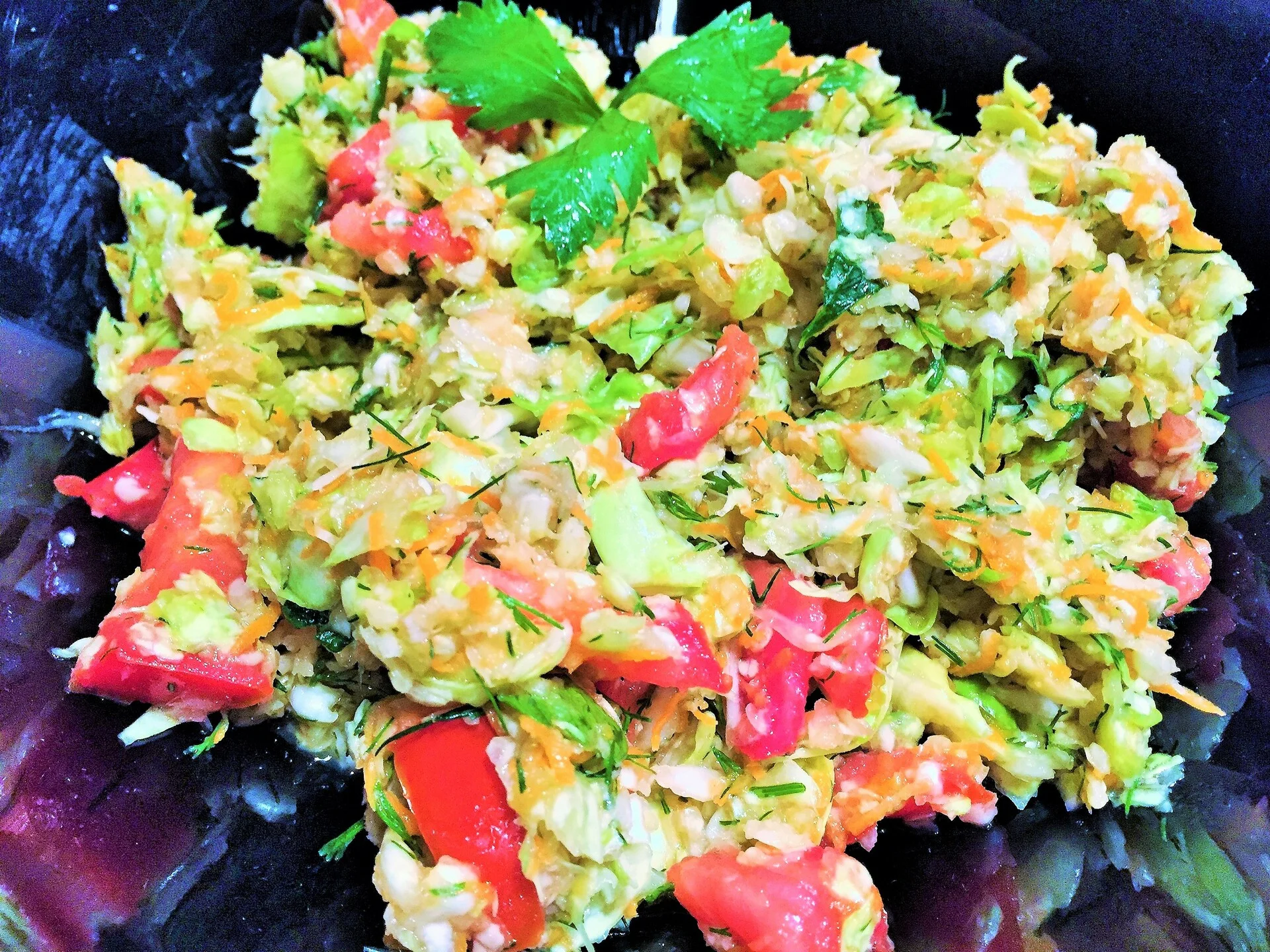 Sweet autumn cabbage salad