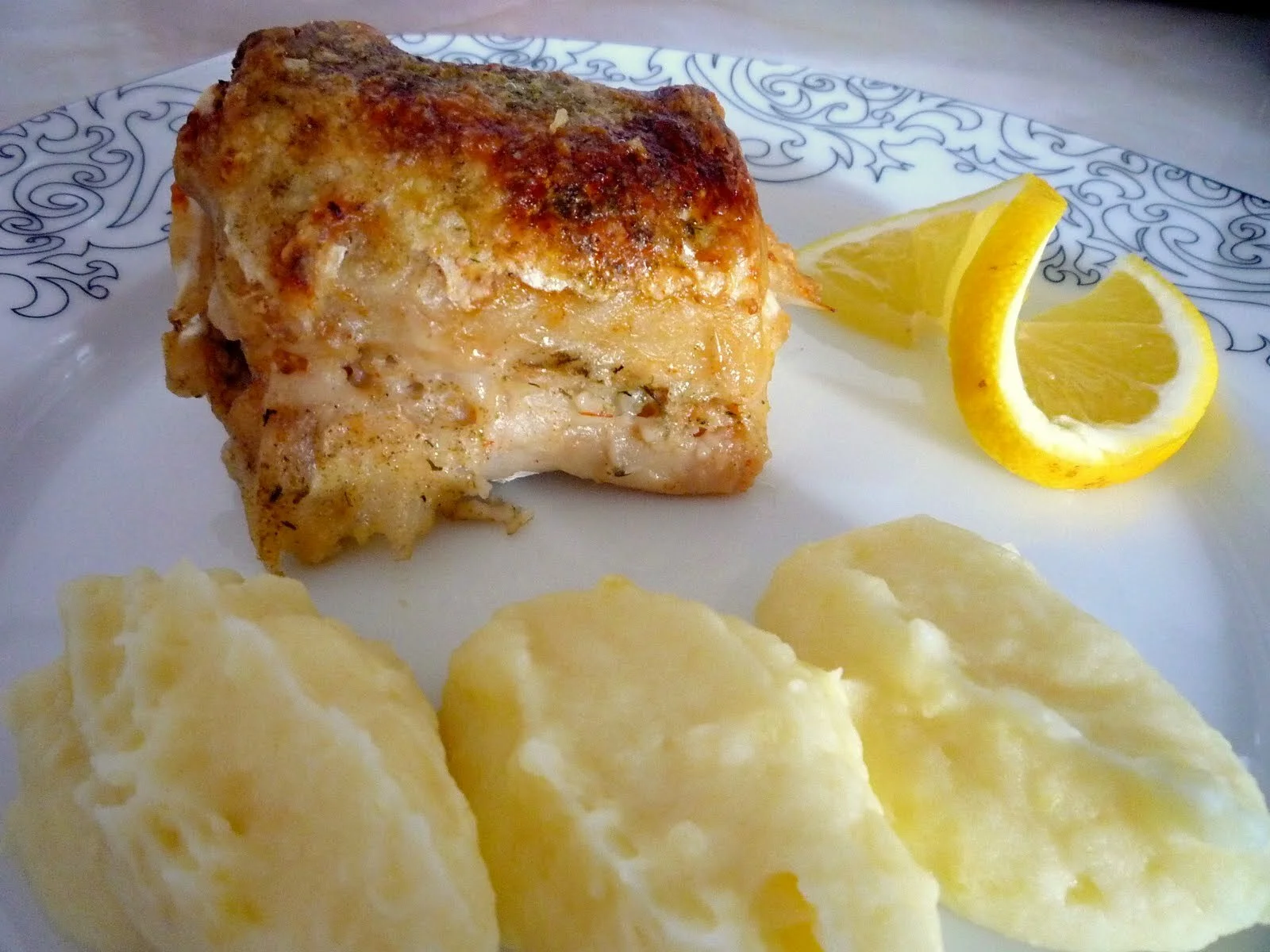 Baked hake