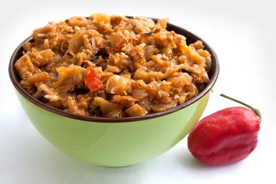 Cabbage with soy (vegan)