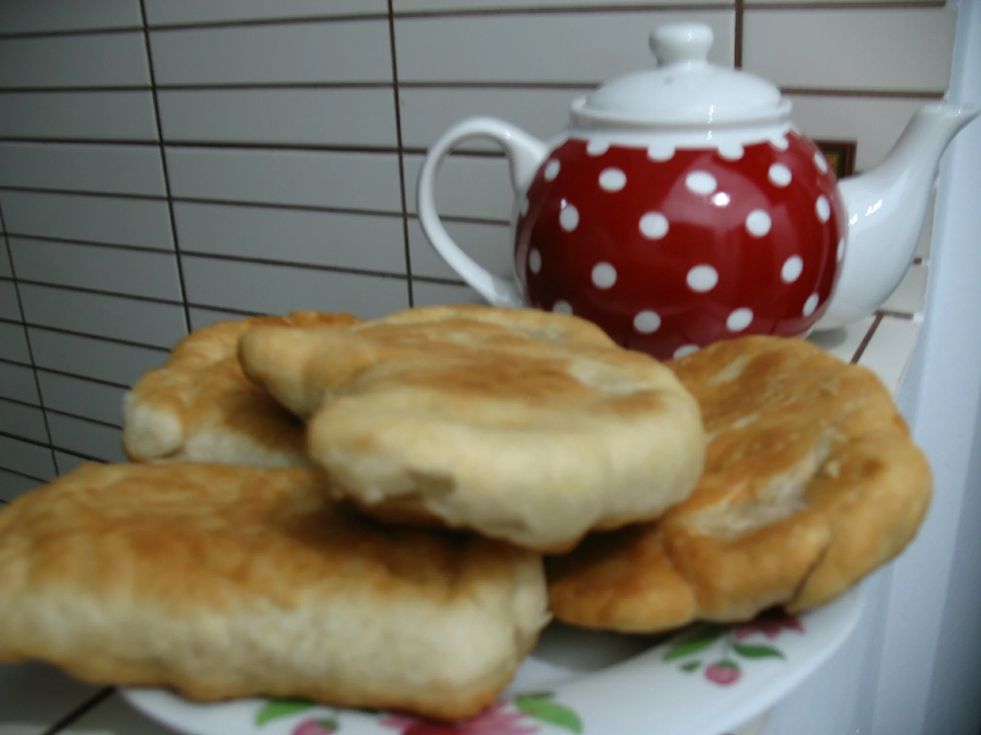 Tender pancakes with ham and cheese