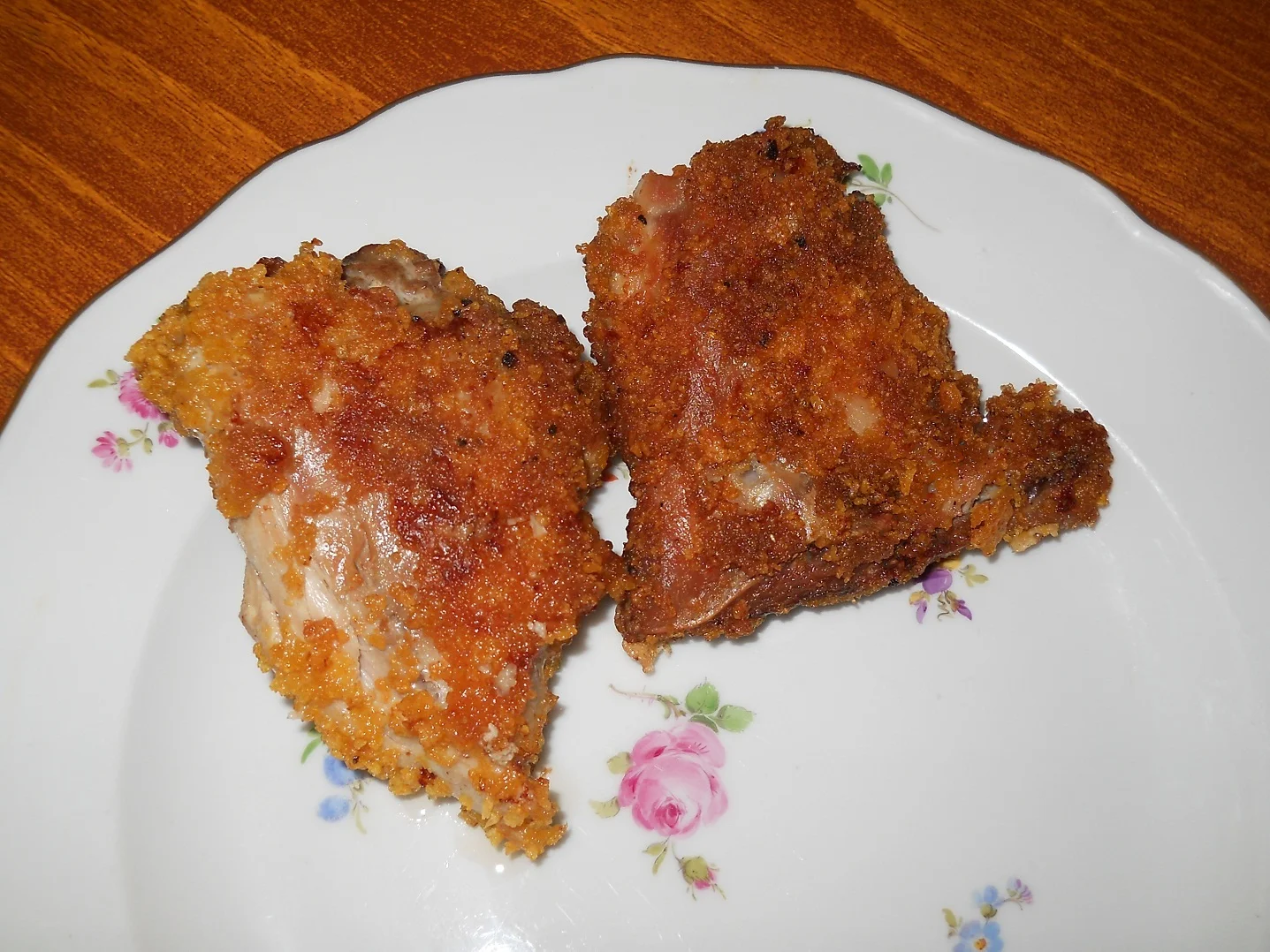 Spicy crusted chicken thighs