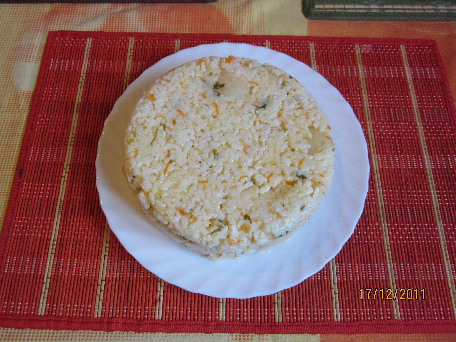 Rice with Asian vegetables and soy sauce!