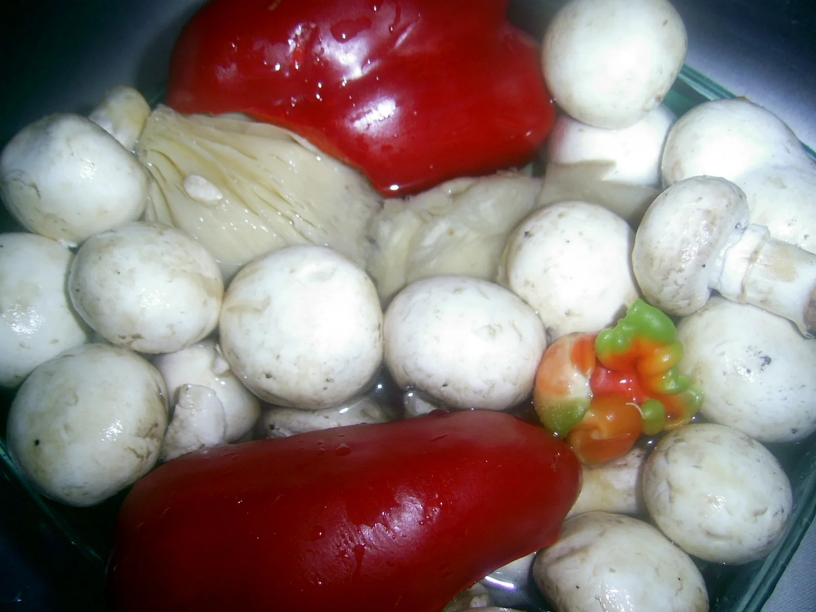 Mushroom soup with prosciutto