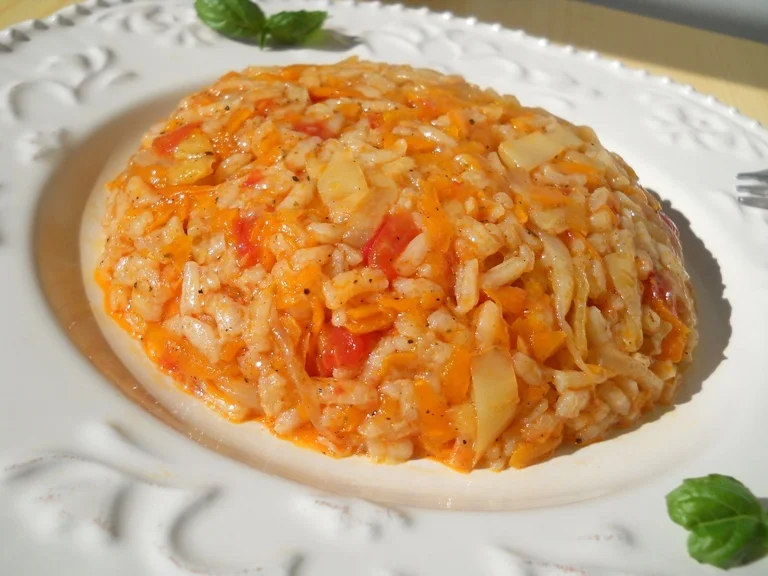 Vegetable stew with rice