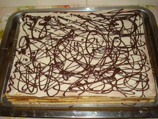 Lica leaves with Nutella cream